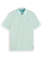 Scotch & Soda Koszulka polo w kolorze miętowym rozmiar: S. Niebieskie koszulki polo Scotch & Soda, s, bez wzorów, z bawełny, bez kołnierzyka, bez ramiączek. Za 114.98 zł.