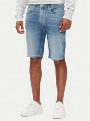 Pepe Jeans Szorty jeansowe PM801075 Niebieski Slim Fit. Niebieskie szorty Pepe Jeans, m, bez wzorów, z bawełny. Za 279.99 zł.