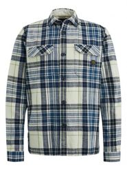 PME Legend Koszula - Regular fit - w kolorze niebiesko-beżowym rozmiar: XXL. Brązowe koszule PME Legend, xxl, bez wzorów, z bawełny, bez kołnierzyka, bez ramiączek. Za 152.95 zł.