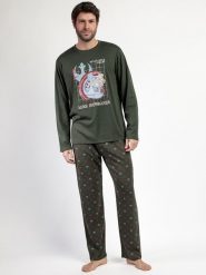 Star Wars Piżama "Star Wars" w kolorze ciemnozielonym rozmiar: L. Zielone piżamy Star Wars, l, bez wzorów, z bawełny, bez ramiączek. Za 165.99 zł.