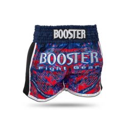 Szorty do boksu tajskiego Booster Fight Gear TBT Alien. Czerwone szorty BOOSTER FIGHT GEAR, bez wzorów, sportowe. Za 250.00 zł.