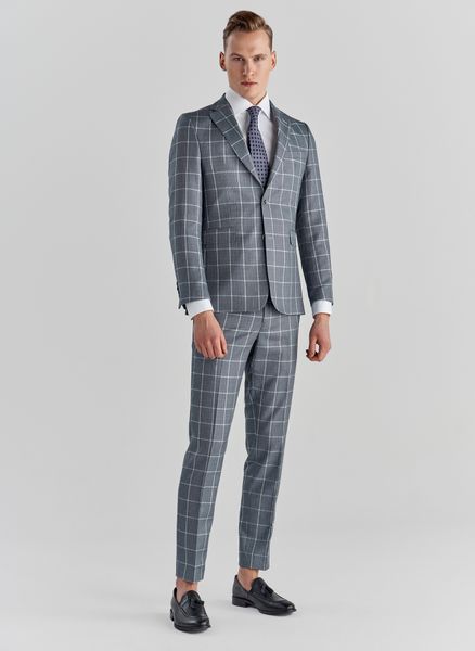 PAKO LORENTE – Niebieskie spodnie garniturowe P22SF-6G-012-N-S. Niebieskie eleganckie spodnie Pako Lorente, m, z elastanu. Za 99.99 zł.