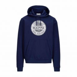 Bluza Męska Kappa Sweascout Niebieska. Niebieskie bluzy z kapturem Kappa, m, bez wzorów, z bawełny, z kapturem. Za 193.75 zł.