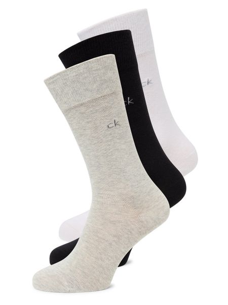 Calvin Klein Skarpety w 3-paku Mężczyźni Bawełna czarny|szary|biały jednolity, 43-46. Białe skarpety CALVIN KLEIN, bez wzorów, z bawełny. Za 89.95 zł.