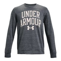 Bluza Męska Frota Francuska Dekolt W Szpic Rival. Niebieskie bluzy Under Armour, m, bez wzorów, bez kaptura. Za 221.99 zł.