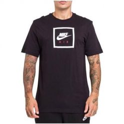 Koszulka sportowa męska Nike Nsw Air 2 Tee. Czarne t-shirty sportowe Nike, bez wzorów, bez ramiączek, do koszykówki. Za 129.00 zł.