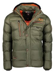 Geographical Norway Kurtka zimowa "Citernier" w kolorze khaki rozmiar: S. Brązowe kurtki Geographical Norway, na zimę, s, bez wzorów, bez kaptura. Za 168.06 zł.
