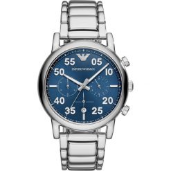 Emporio Armani - Zegarek. Niebieskie zegarki Emporio Armani, szklane. W wyprzedaży za 899.90 zł.