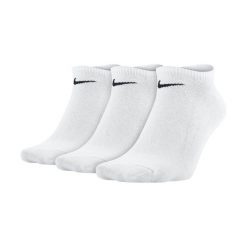 Skarpety Sportowe SX2554-101 3 par. Białe skarpety Nike, bez wzorów, z materiału. Za 49.00 zł.