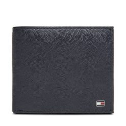 Duży Portfel Męski Tommy Hilfiger. Niebieskie portfele Tommy Hilfiger, bez wzorów. Za 369.99 zł.