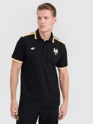 4F Koszulka polo uniseks 4F x Drift Masters - czarna XXL. Czarne koszulki polo 4F, m, bez wzorów, z bawełny, bez kołnierzyka, bez ramiączek. Za 129.99 zł.