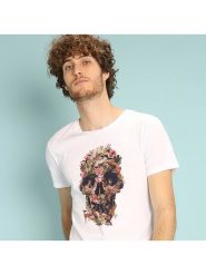 WOOOP Koszulka "Jungle Skull" w kolorze białym rozmiar: L. Białe bezrękawniki Wooop, l, bez wzorów, z bawełny, bez kołnierzyka, bez ramiączek. Za 100.99 zł.