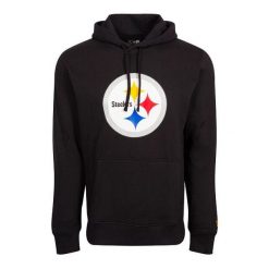 Bluza z kapturem Steelers NFL. Czarne bluzy New Era, m, bez wzorów, z kapturem. W wyprzedaży za 267.30 zł.