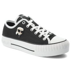 Czarne Trampki Karl Lagerfeld Buty Sportowe Premium. Czarne trampki KARL LAGERFELD, m, bez wzorów, bez zapięcia. Za 599.00 zł.