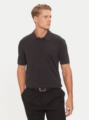 Boss Polo Prime 50507813 Czarny Regular Fit. Czarne koszulki polo Boss, l, bez wzorów, z bawełny, bez kołnierzyka, bez ramiączek. Za 219.99 zł.