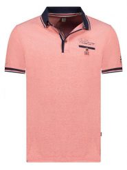Geographical Norway Koszulka polo "Kblended" w kolorze łososiowym rozmiar: L. Pomarańczowe koszulki polo sportowe Geographical Norway, l, bez wzorów, z bawełny, bez kołnierzyka, bez ramiączek. Za 96.60 zł.