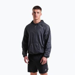 Kurtka przeciwwiatrowa męska BOXRAW Genaro Oversized Windbreaker Hoodie. Szare kurtki BOXRAW, m, bez wzorów, z materiału, bez kaptura. Za 349.99 zł.