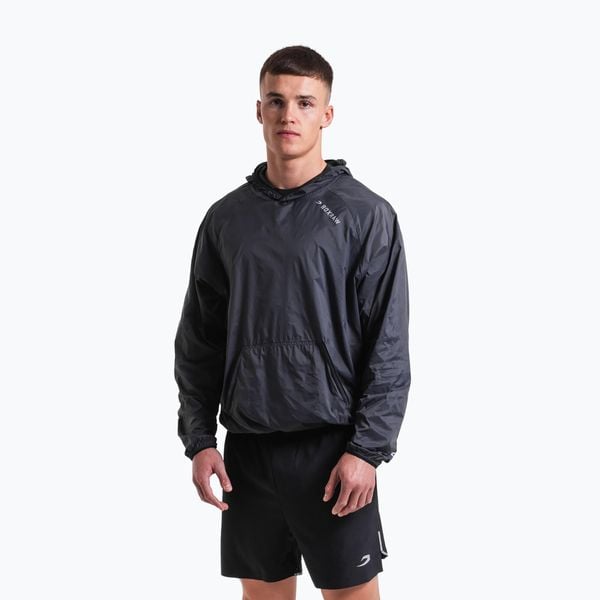 Kurtka przeciwwiatrowa męska BOXRAW Genaro Oversized Windbreaker Hoodie. Szare kurtki BOXRAW, m, bez wzorów, z materiału, bez kaptura. Za 309.99 zł.