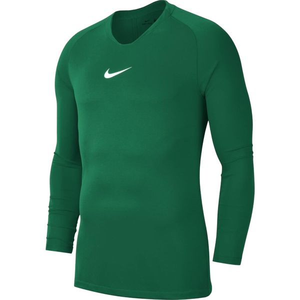 Męska Koszulka Z Długim Rękawem Park DriFIT Base Layer Top. Zielone bluzki z długim rękawem Nike, m, bez wzorów, bez kołnierzyka, bez ramiączek. Za 138.99 zł.