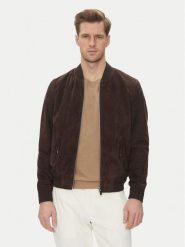 Serge Pariente Kurtka skórzana M888 Brązowy Regular Fit. Brązowe kurtki Serge Pariente, m, bez wzorów, ze skóry, bez kaptura. Za 1,489.00 zł.