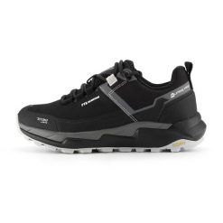 Niskie buty terenowe wodoodporne męskie Alpine Pro Qede 2. Czarne buty trekkingowe Alpine Pro, bez wzorów, bez zapięcia. W wyprzedaży za 449.00 zł.