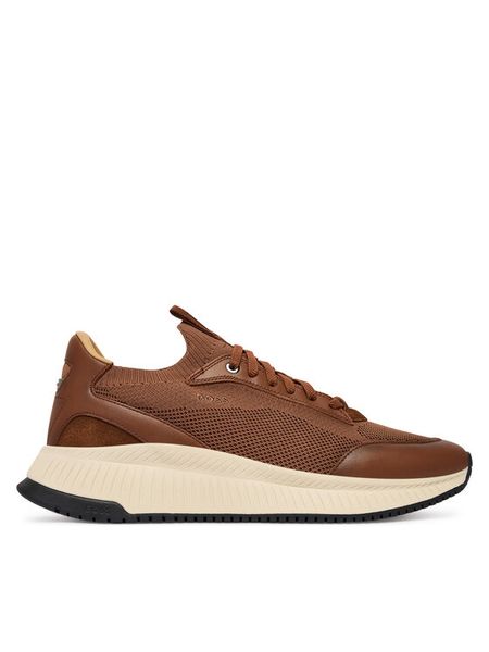 BOSS Sneakersy Ttnm Evo 50552911 Brązowy. Brązowe buty sportowe casual Boss, bez wzorów, z materiału, bez zapięcia. Za 752.99 zł.