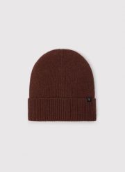 PAKO LORENTE – Brązowa czapka męska. Brązowe czapki zimowe Pako Lorente, bez wzorów, prążkowane. Za 39.99 zł.