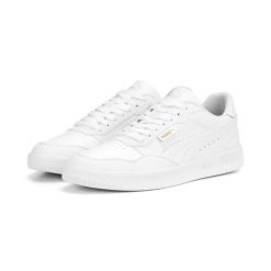 Buty Sportowe Męskie Puma Court Ultra Lite. Białe buty sportowe casual Puma, bez wzorów, bez zapięcia. Za 226.99 zł.