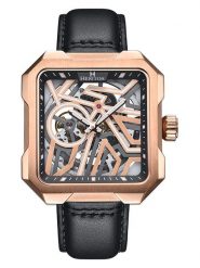 Heritor Zegarek automatyczny "Campbell" w kolorze różowozłoto-czarnym rozmiar: onesize. Czarne, analogowe zegarki Heritor, ze stali. Za 587.99 zł.