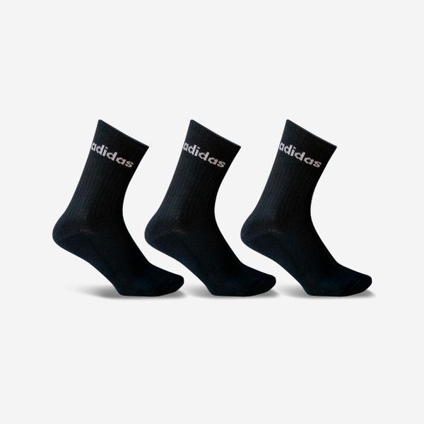 SKARPETY SPORTOWE Adidas DŁUGIE TENIS 3 PARY. Czarne skarpetki sportowe Adidas, bez wzorów, z bawełny. Za 39.99 zł.