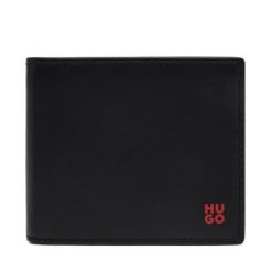Duży Portfel Męski HUGO. Czarne portfele Hugo, bez wzorów. Za 359.99 zł.