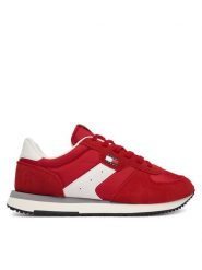 Tommy Jeans Sneakersy Tjm Eva Runner Mix Material EM0EM01737 Czerwony. Czerwone buty sportowe casual Tommy Jeans, bez wzorów, z jeansu, bez zapięcia. Za 409.99 zł.