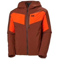 Kurtka narciarska z kapturem Helly Hansen Carv Lifaloft 2.0. Brązowe kurtki narciarskie i snowboardowe Helly Hansen, m, bez wzorów, narciarskie. Za 1,421.50 zł.
