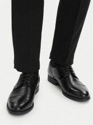 Lasocki Półbuty CEO-LOCARNO-01 MB Czarny. Czarne eleganckie półbuty Lasocki, bez wzorów, ze skóry, bez obcasa, bez zapięcia. Za 229.99 zł.