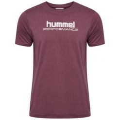 Koszulka Hummel Pulse Graphic. Fioletowe t-shirty sportowe Hummel, bez wzorów, bez ramiączek. Za 182.00 zł.
