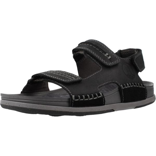 Sandały CLARKS NATURE 5 TRAIL Czarny. Czarne sandały Clarks, ze skóry, bez zapięcia. Za 258.99 zł.