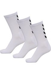 Zestaw skarpet sportowych dla dorosłych Hummel Fundamental 3-Pack Sock. Białe skarpety Hummel, bez wzorów, z bawełny. Za 113.50 zł.