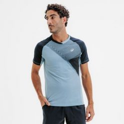 Koszulka do padla krótki rękaw męska Kuikma PTS Light 26. Niebieskie bluzki z długim rękawem KUIKMA, m, bez wzorów, z elastanu, bez kołnierzyka, bez ramiączek. Za 99.99 zł.