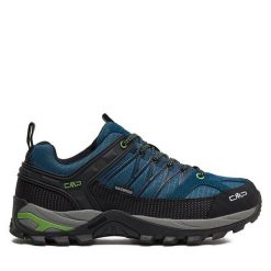Trekkingi CMP. Niebieskie buty trekkingowe CMP, bez wzorów, bez zapięcia. Za 269.99 zł.