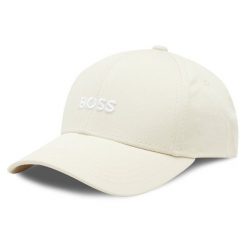 Czapka z daszkiem BOSS. Białe czapki z daszkiem Boss, bez wzorów. Za 199.99 zł.