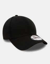 Czapka New Era Flag 39thirty. Czarne czapki z daszkiem New Era, bez wzorów, z bawełny. Za 109.25 zł.