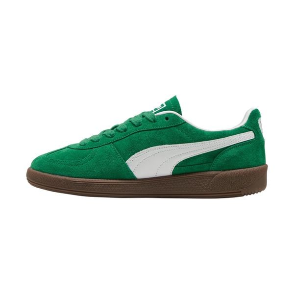 Buty PUMA YELLOW PALERMO Zielony. Zielone buty turystyczne Puma, bez wzorów, z materiału, bez zapięcia, do biegania. Za 327.00 zł.