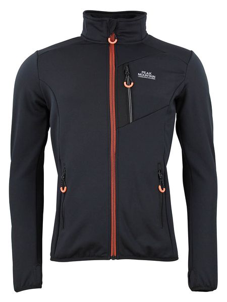 Peak Mountain Kurtka polarowa "Climo" w kolorze czarnym rozmiar: L. Czarne kurtki Peak Mountain, l, bez wzorów, z materiału, bez kaptura. Za 161.73 zł.