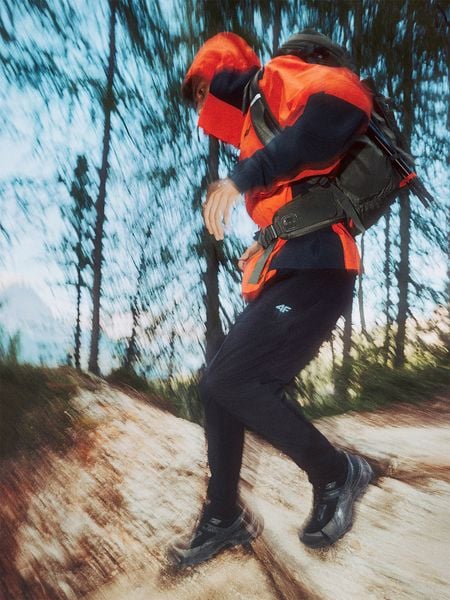 4F Kurtka trekkingowa membrana 10000 męska - czerwona 3XL. Czerwone kurtki 4F, m, bez wzorów, bez kaptura. W wyprzedaży za 199.99 zł.