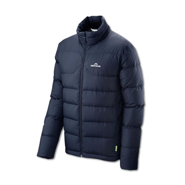 Kurtka puchowa Kathmandu Epiq V2. Niebieskie kurtki KATHMANDU, l, bez wzorów, z materiału, bez kaptura. Za 927.00 zł.