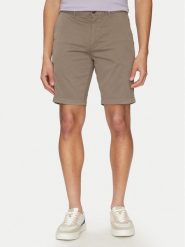 BOSS Szorty materiałowe 50536723 Beżowy Slim Fit. Brązowe szorty Boss, m, bez wzorów, z bawełny. Za 289.99 zł.
