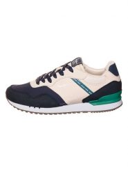 Pepe Jeans FOOTWEAR Sneakersy "Contrast" w kolorze granatowo-zielono-kremowym rozmiar: 45. Brązowe buty sportowe casual Pepe Jeans FOOTWEAR, bez wzorów, z jeansu, bez zapięcia. Za 217.99 zł.
