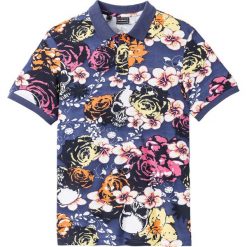 Shirt polo Slim fit bonprix indygo z nadrukiem. Koszulki polo marki bonprix. Za 54.99 zł.