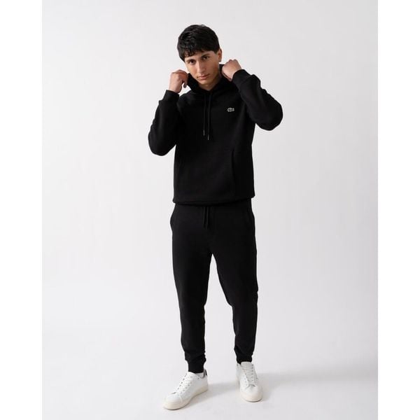Bluza z kapturem Męska Lacoste Czarny. Czarne bluzy z kapturem LACOSTE, m, bez wzorów, z bawełny, z kapturem. Za 613.15 zł.