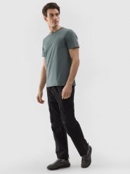 4F Spodnie casual cargo 4Way Stretch męskie - czarne M. Czarne spodnie materiałowe 4F, na co dzień, l, bez wzorów, z materiału, casualowe. W wyprzedaży za 99.99 zł.